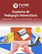 					Ver Vol. 20 Núm. 40 (2023): Cuaderno de Pedagogía Universitaria
				